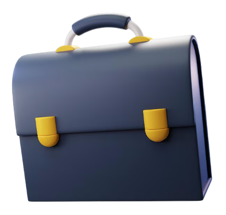 3D briefcase illustration